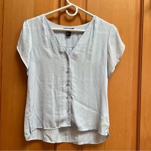 Pretty H&M Polka Dot Short Sleeve Button Down Blouse